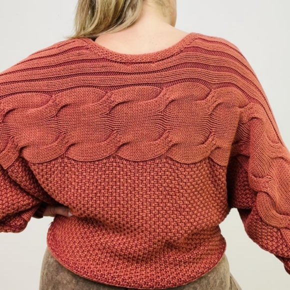 NWT Oli & Hali cozy dolman sweater sz L clay - Picture 4 of 6